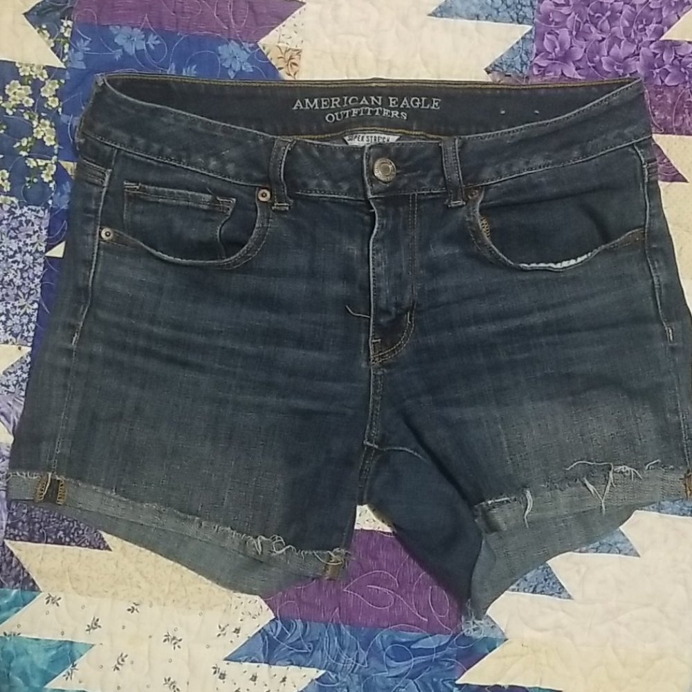 American Eagle Midi Jean Shorts